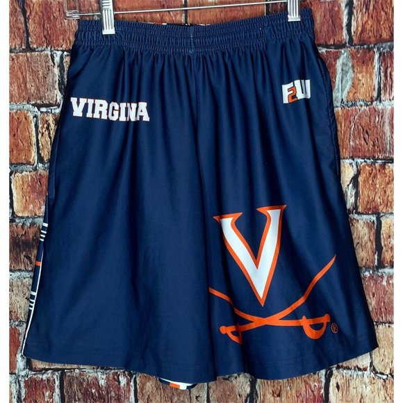 Virginia Cavaliers UVA Fit 2 Win Lacrosse Basketball Men’s Small Blue Shorts - Picture 1 of 4